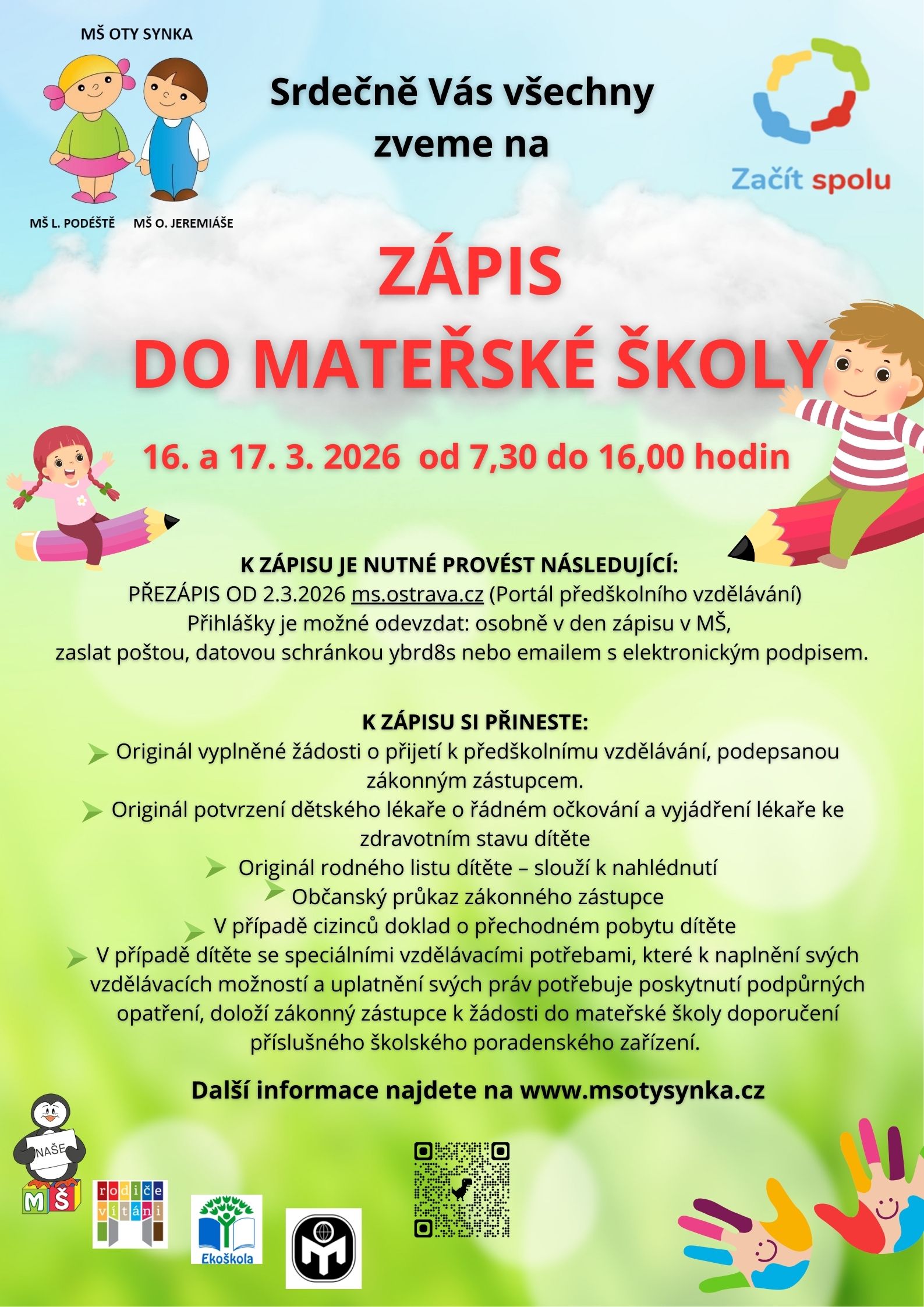 Zápis do MŠ – fotografie 1