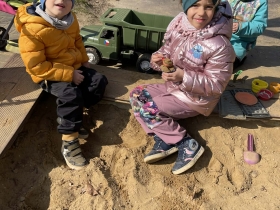 První jarní dny na MŠ L. Podéště